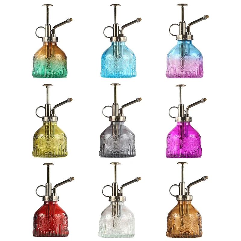 Plant Mister Glass Watering Spray Bottle Can Retro High-Atomization Nozzle Sealed Leak-Proof for Garden Plants | Дом и сад
