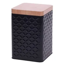 Банка аллюминевая, черная, 20x10 см