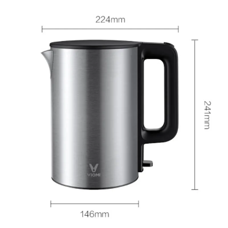 3019890-Silver Xiaomi VIOMI 1800 Вт 1.5л ватеркокер термостат интеллектуальный Индикатор быстрого потепления подсказка ватеркокер Ван Xiaomi Youpin - Цвет: 3019890-Silver