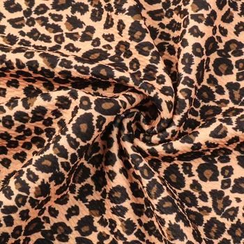 

50*145cm Leopard Printed Bullet Texture Liverpool Fabric Knit Fabric For Tissue Kids Home Textile For Sewing Tilda Doll,c10453