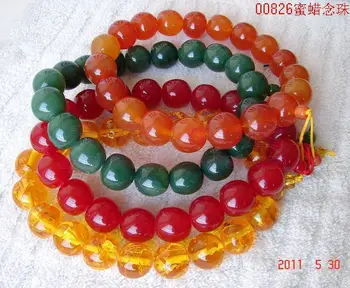 

Wholesale Automobile Hanging Ornament Beeswax Buddhist Prayer Bead Hand Buddhist Prayer Bead Gear Ornament Multi-color Selectabl