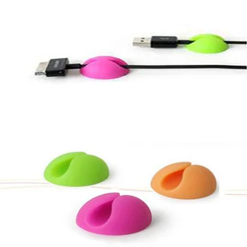

Cable Winder Organizer Cable Clip Desk Tidy Organiser Wire Cord USB Charger Cord Holder Organizer Holder Secure Table Wholesale