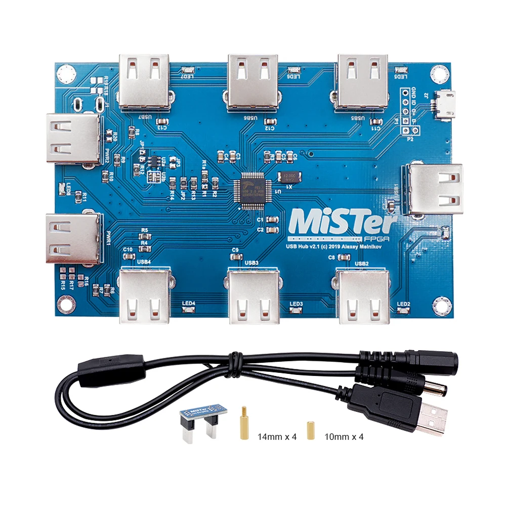 Ikke nok Sprællemand hørbar Mister Usb Hub V2.1 Board 7 Usb Ports For Mister Fpga - Accessories -  AliExpress