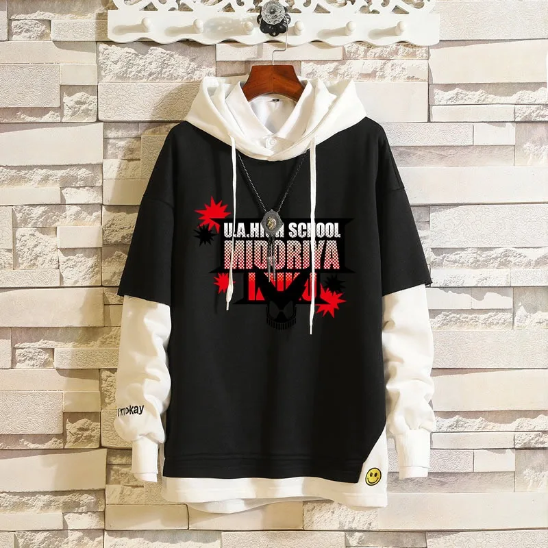 Новинка Аниме Толстовка для мужчин и женщин толстовка My Boku No Hero Academy Midoriya izku Todoroki Shoto Косплей Костюм подарок на Хэллоуин - Цвет: Midoriya