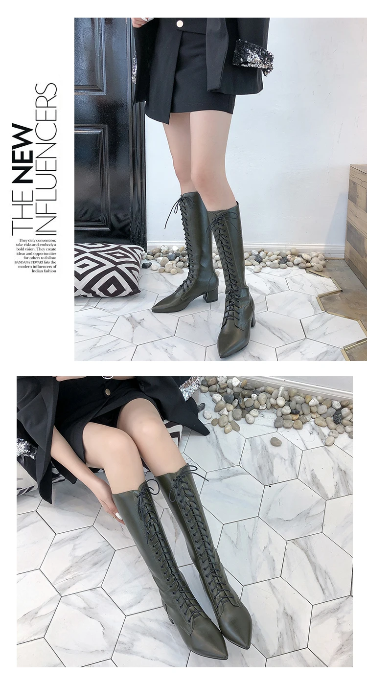 Bootee/женские ботинки на среднем каблуке г. Женская резиновая обувь на шнуровке пикантные непромокаемые сапоги до бедра на высоком каблуке, пикантные женские роскошные ботинки