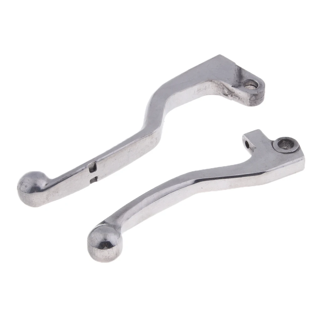 2Pcs Silver Brake Clutch Pump Lever Motorcycle Hydraulic Master Cylinder Accessories for Honda CRF250R 2004-2006