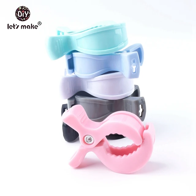 Let's Make Baby Rattle Plastic Clip Holder DIY Clothespin 2PCs PVC Free Sun Quilt Accessories Toy Wholesale Hook Up Baby Product 2