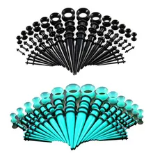 50 шт./компл. горячие Акриловые серьги для тоннелей конус и удлинитель наборы туннель Расширения тела пирсинг ювелирные изделия