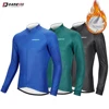 DAREVIE Cycling Jerysey Winter Thermal Fleece Cycling Jersey Men Winter Cycling Clothing Pro Team Full Sleeve Bike Jersey Road ► Photo 1/6