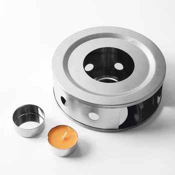 

Stainless Steel Tea Warmer Heater Candle Holder Teapot Warmer Food Warmer (With Wax) NEW!