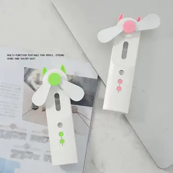 

2 In 1 Water Spray Mist Fan Electric Usb Rechargeable Handheld Mini Fan Cooling Air Conditioner Humidifier Air Cooler Artic Air