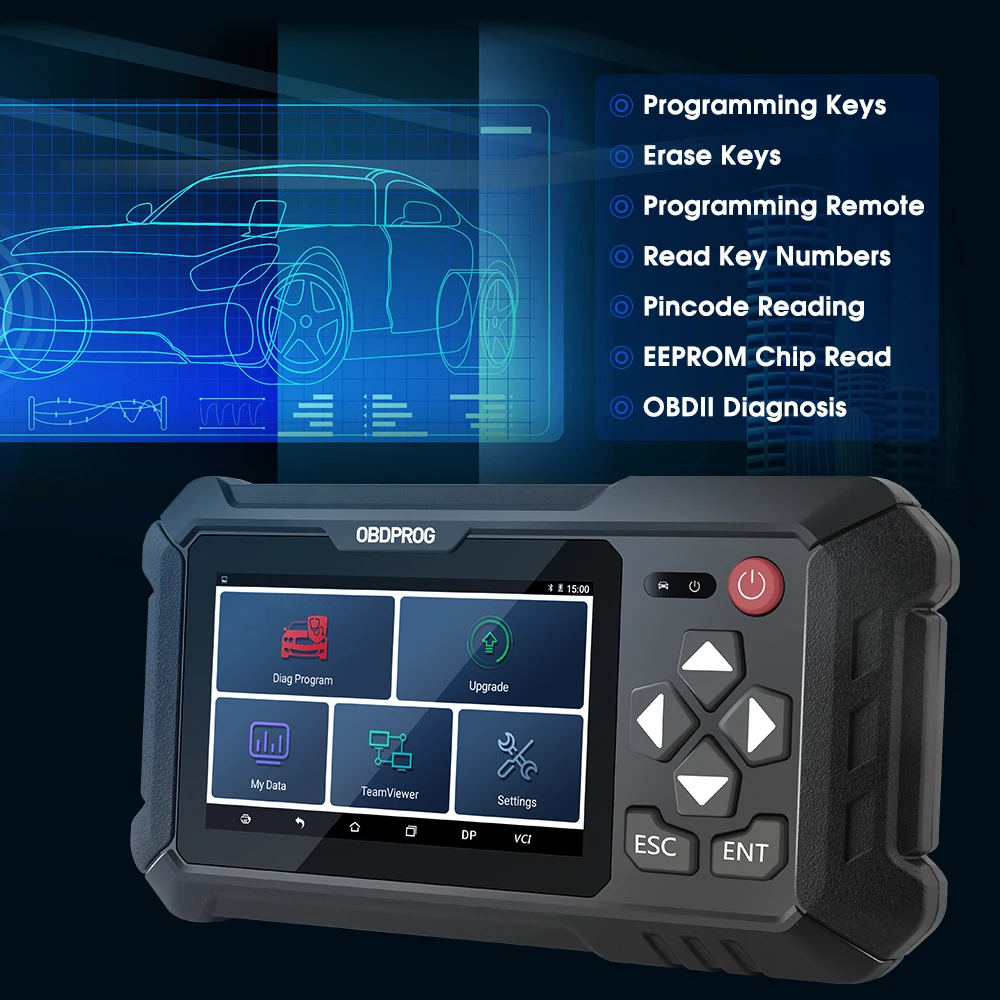 OBDPROG 501 Key Programmer Immobilizer EEPROM Auto Car Key Pin Code Reader Diagnostic Key Programmer auto inspection equipment