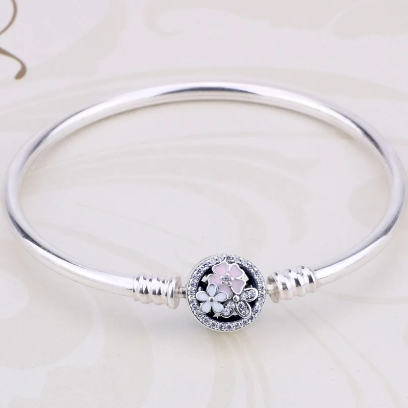 Поэтический браслет на цепочке с застежкой в виде змеи, браслет, подходит для бусины из стерлингового серебра 925, очаровательный браслет, ювелирные изделия из Европы, сделай сам