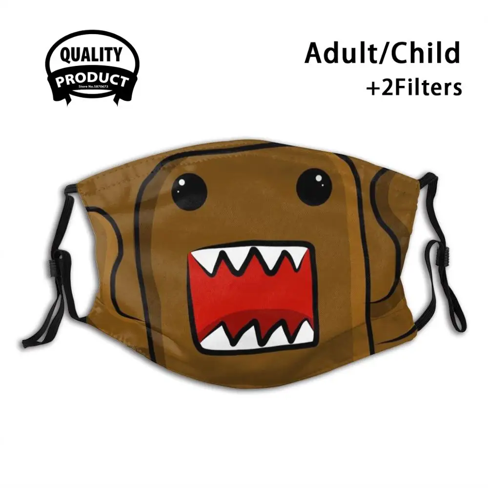 

Little Brown Monster Anti Dust Filter Men Women Kids Girl Boy Teens Mouth Masks Domo Kun Domo Kun Japan Jdm Small Cute