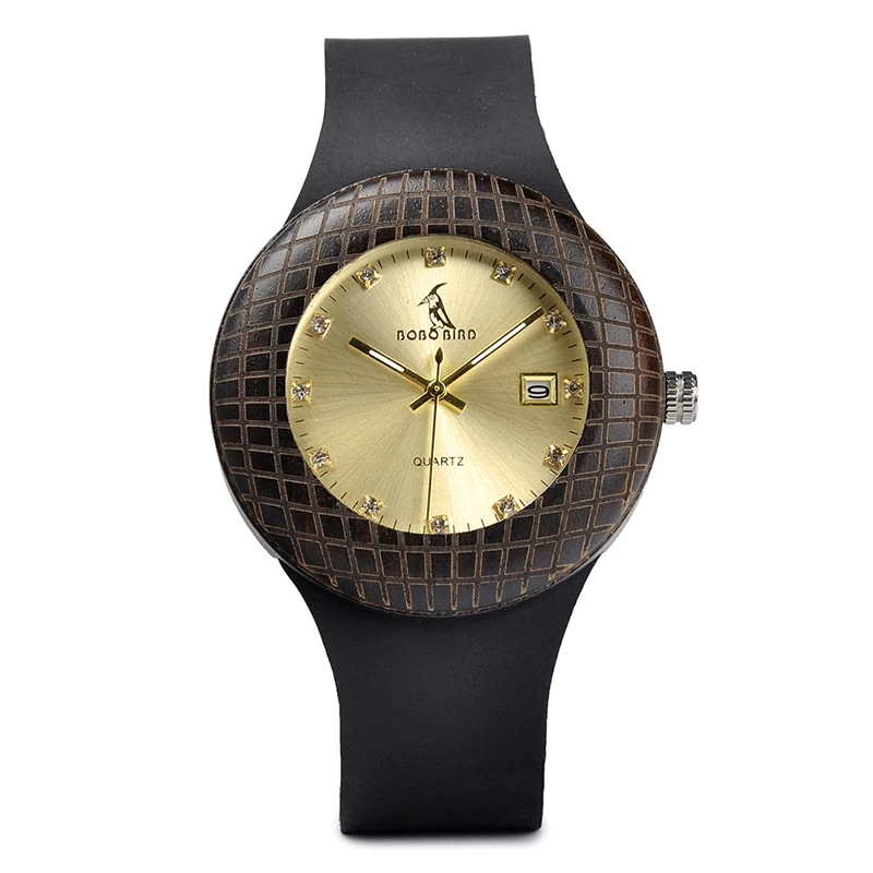 Q17-1 BOBO BIRD Relogio Masculino, рекламные часы, деревянные, ремесленные, подарок на день рождения, на заказ, рождественские подарки, в коробке, наручные часы, кожа - Цвет: Q17-1