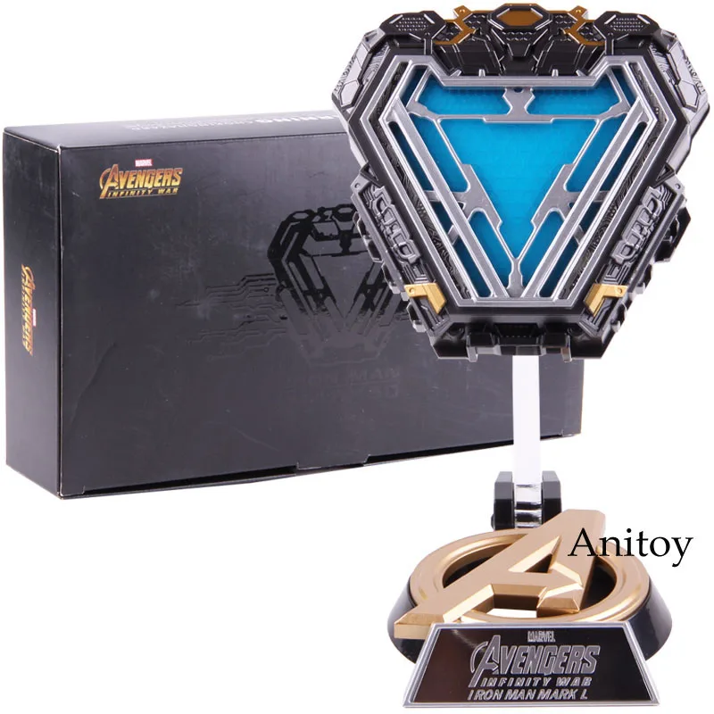 

Marvel Arc Reactor Iron Man MK50 Mark L 1/1 Prop Replica PVC Action Figure Toy With Touch Switch