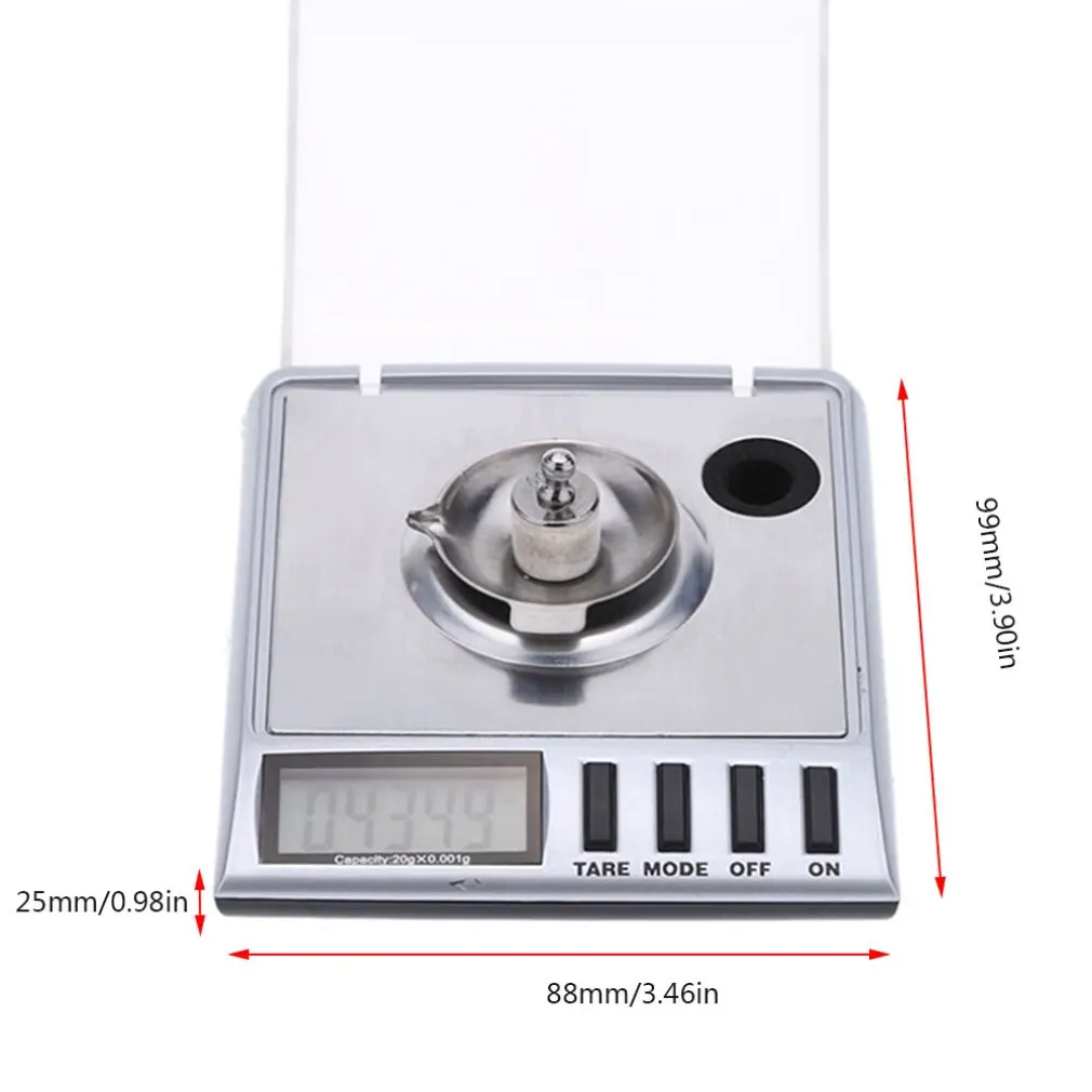 20g/0.001g High Precision Pocket Weighing Scale Backlight LCD Digital Jewelry Lab Scales Diamond Gold Germ Scale