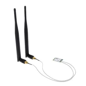 

Dual Band Wireless-AC for Intel 9260 9260NGW NGFF Wifi Card Adapter with Antenna