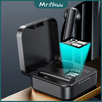 

TWS Bluetooth Earphones HD Stereo Wireless Headphones Touch Control Noise Cancelling Gaming Headset Microphone For sport