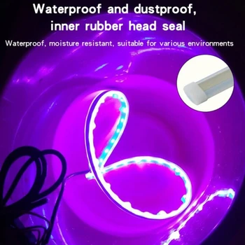 

2Pcs Car Sequential Flowing RGB Daytime Running Light DRL Remote LED Light Strip A0NE