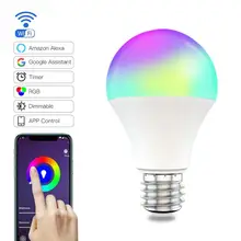 1/2/3/4/5PCS E27 Wifi Smart Led Lamp Cozylife Lamp 15W Voice Control For Google Home And Alexa Led Lamp RGB Colorful Smart Bulb