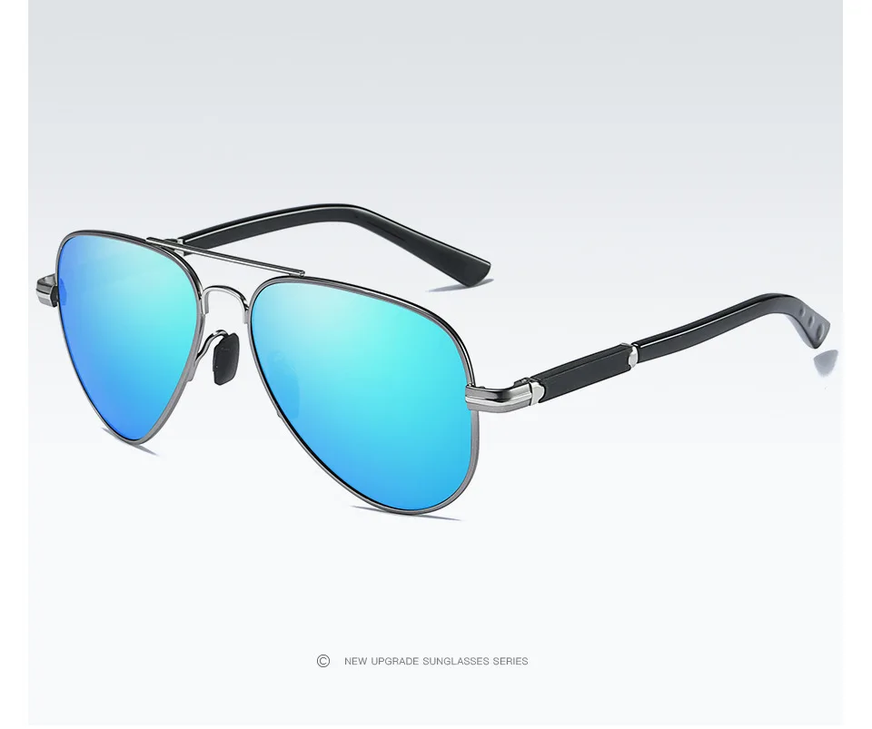 Мужские поляризационные фотохромные солнцезащитные очки с оправой из авиационного сплава, фирменный дизайн, мужские очки-авиаторы UV400, защитные очки для вождения