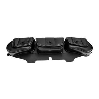 

Motorcycle Windshield Bag, Motorcycle Front Windshield Kit for Street Glide Windshield Bags(Black)