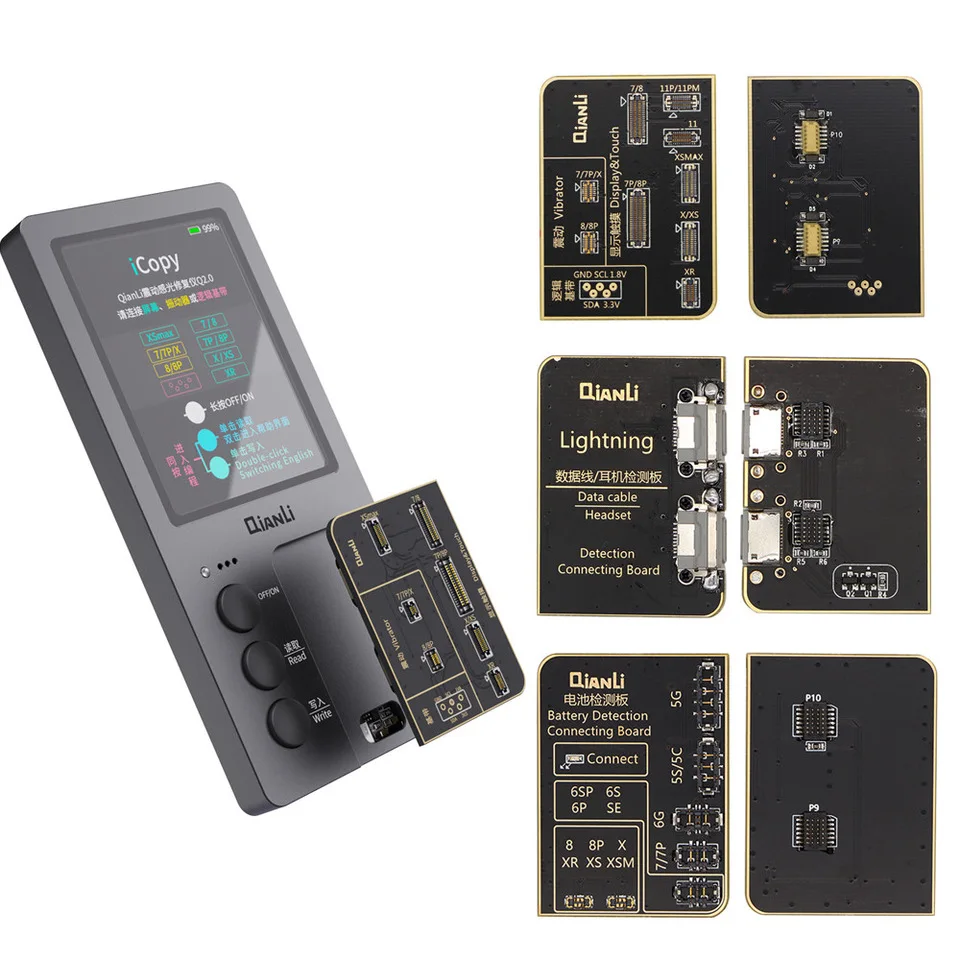 Программатор QianLi iCopy Plus для iPhone ЖК-дисплей сенсорные датчики освещения EPROM