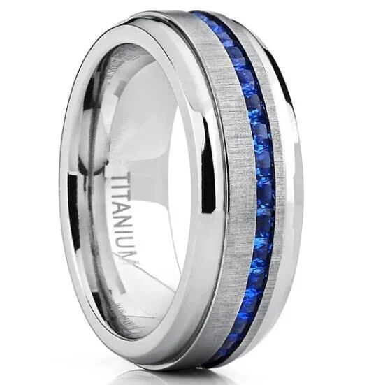 Rings 8mm 316L Stainless Steel For Men And Women Never Fade Power Lucky wedding rings signet ring round rings cross rings womens ring couple rings finger rings jewelry rings ring jewelry moissanite ring