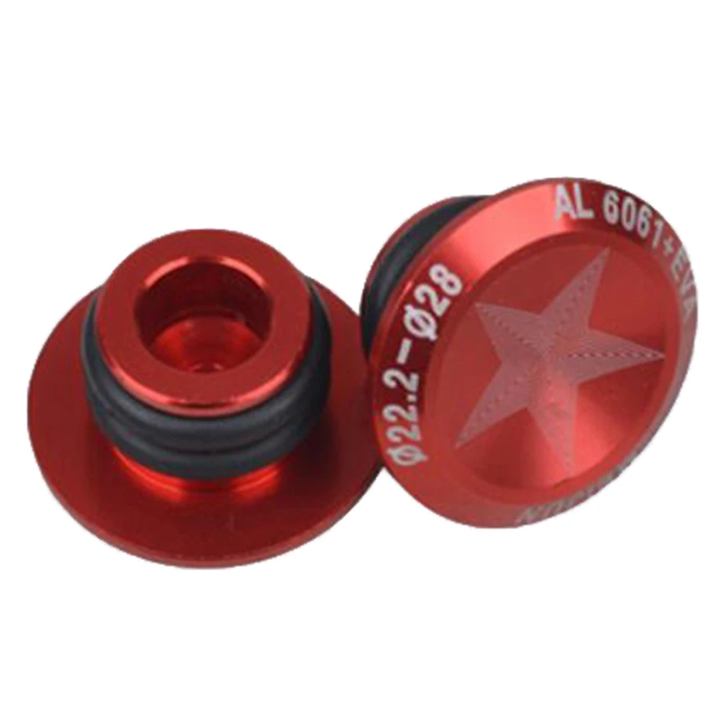 2pcs Bicycle Handlebar End Caps for MTB Mountain Road Bike Cycling Riding Bicycle Parts - Select Colors