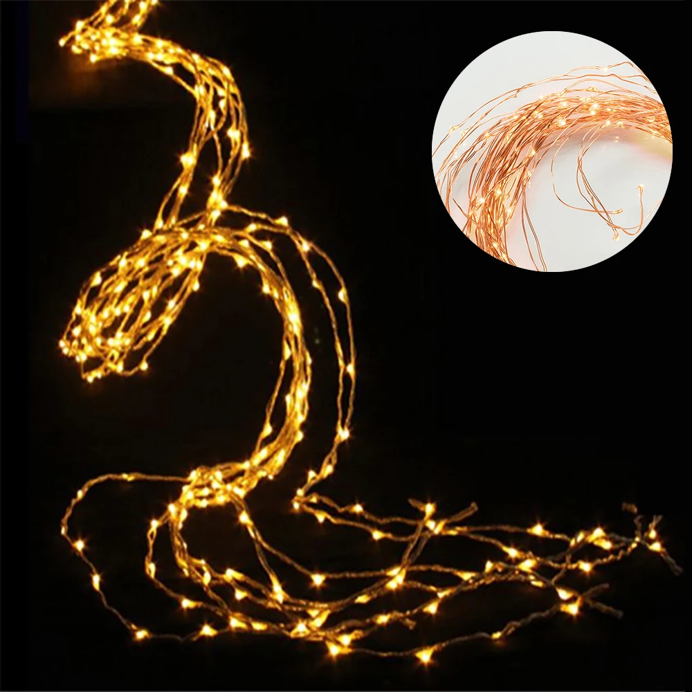 Solar Vines Branch LED String Fairy Light Outdoor Garden Fence Tree LED String Fairy Branch Light Christmas Wedding Party Decor