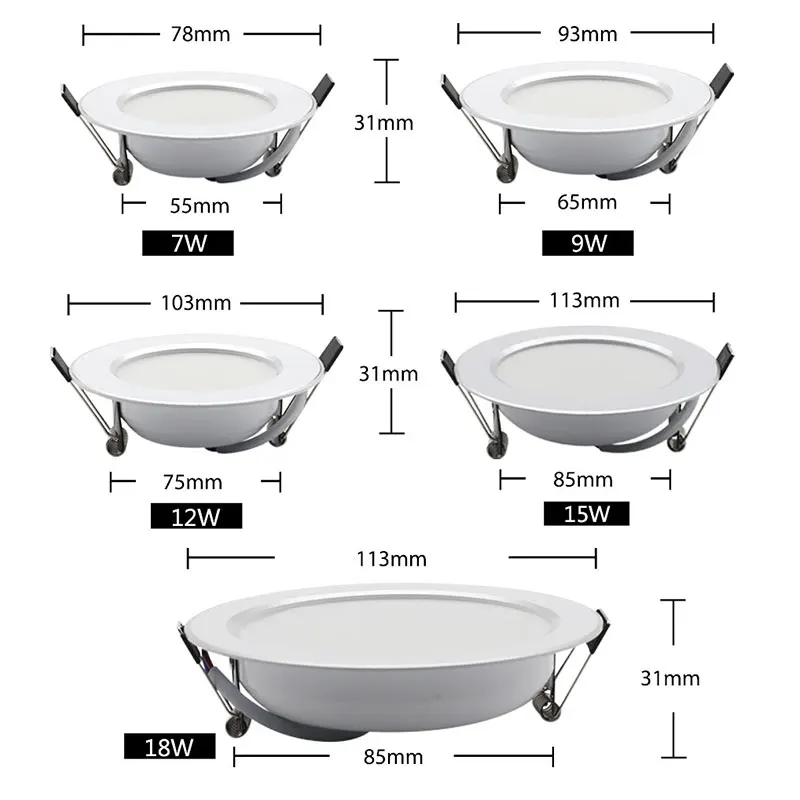 cheap luzes embutidas de led 02