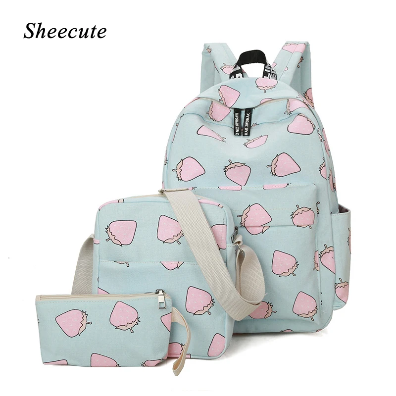 

Women Backpack Canvas School Bags for Teenage Girls Backpack Print Bags High Capacity Kids Shoulder Backpack Female Travel Bags