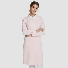 Платья для кормящих медсестер, Униформа, платье, спортивное, приталенное, высококачественная ткань, повседневные медицинские скрабы, косметолога, спа, рабочая одежда