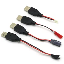 

RC USB Charging 3.7V Lithium Battery Charger Cable USB to JST /SM / futaba Plug for 3Rc Drone Quadcopter