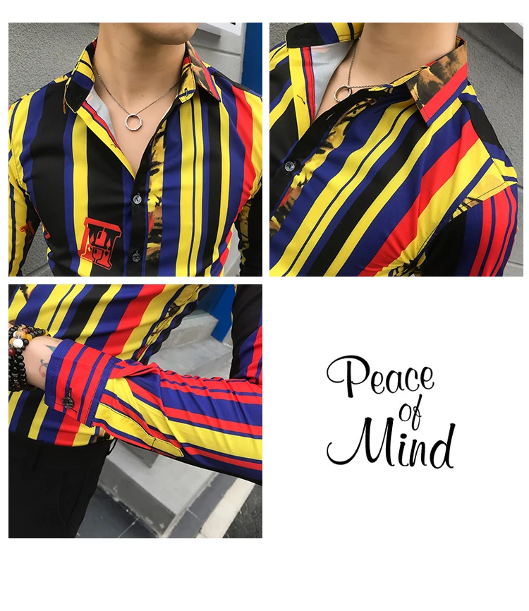 Остроконечная полосатая Мужская рубашка Camisa Social Masculina, приталенная Корейская мужская одежда, осенняя сорочка с длинным рукавом, Homme Manche Longue