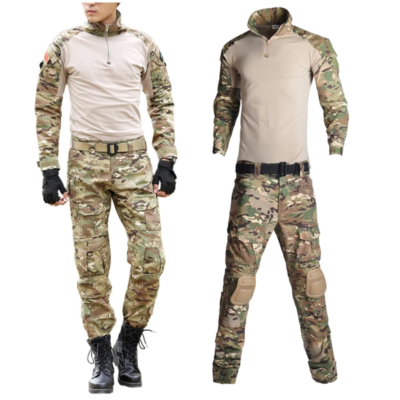 Outdoor Men Airsoft Paintball Clothing Military Shooting Uniform Tactical Combat Camouflage Shirts Men Pants Army Germen Uniform