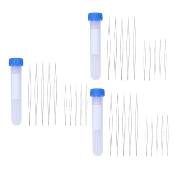 

30pcs Big Eye Beading Needles Seed Beads Needles Easy Thread 58mm 102mm