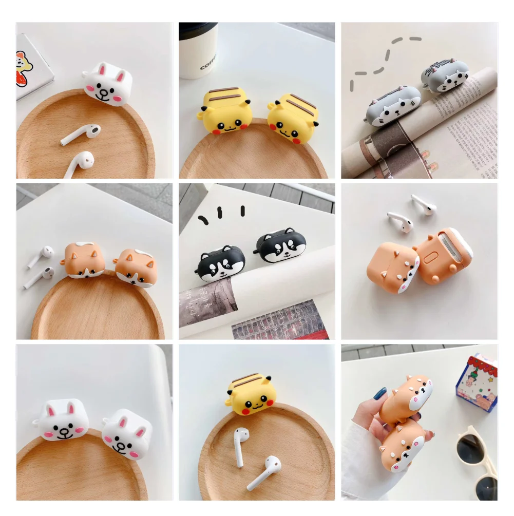 

Cute Corgi Cover For Airpods 1 2 Case Earphone Silicone Bluetooth Wireless Protective Case For AirPods Pro Cute Dog