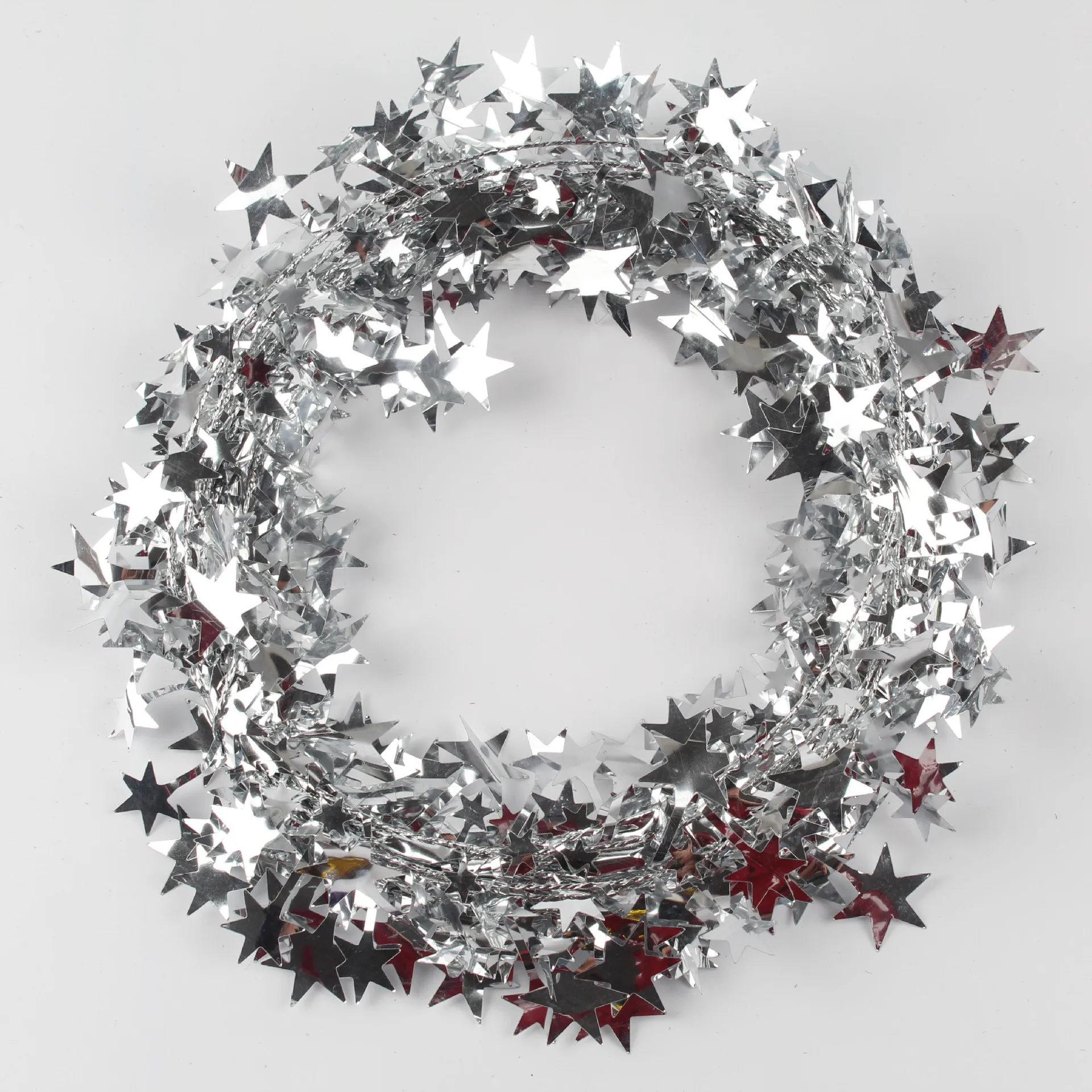 7.5 meter Gold Silver Stars Wire Garland Xmas Tree Decoration