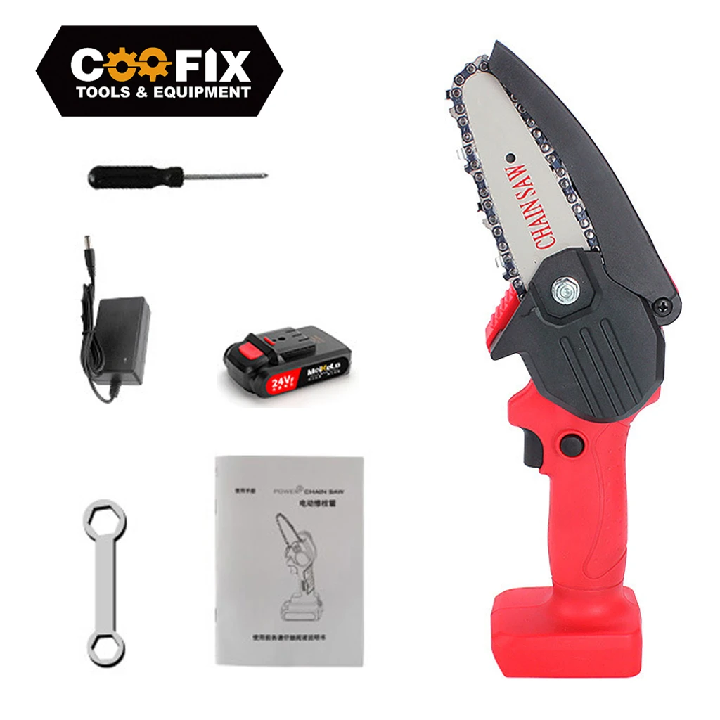 Mini Cordless Chain Saw Kit, Rechargeable Pruning Saw,, 53 OFF