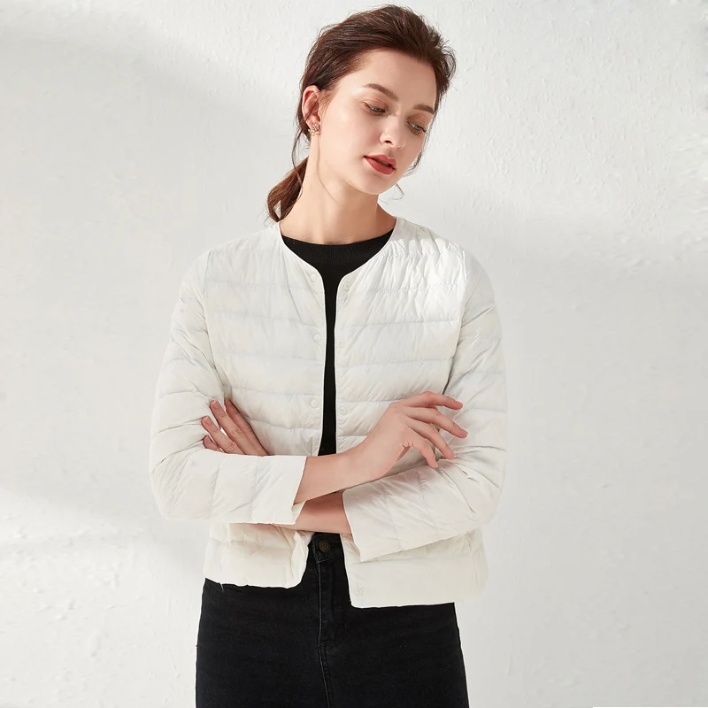 Goedkoop Vrouw Ultra Licht Donsjack Draagbare Parka Casual Duck Down Jas Warme Parka Lichtgewicht Jas