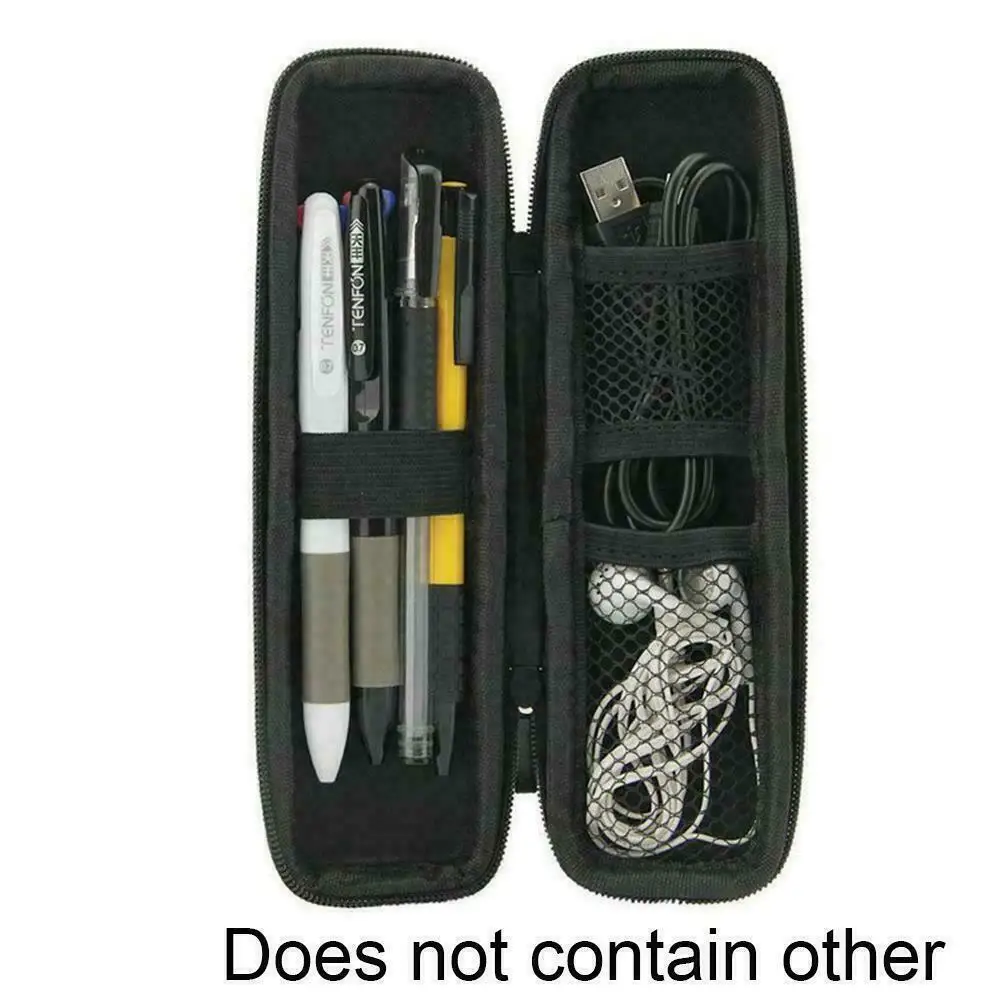 

Black EVA Hard Shell Stylus Pen Pencil Case Holder Box Carrying Protective Pen Bag Simple Student Stationery Storage Container
