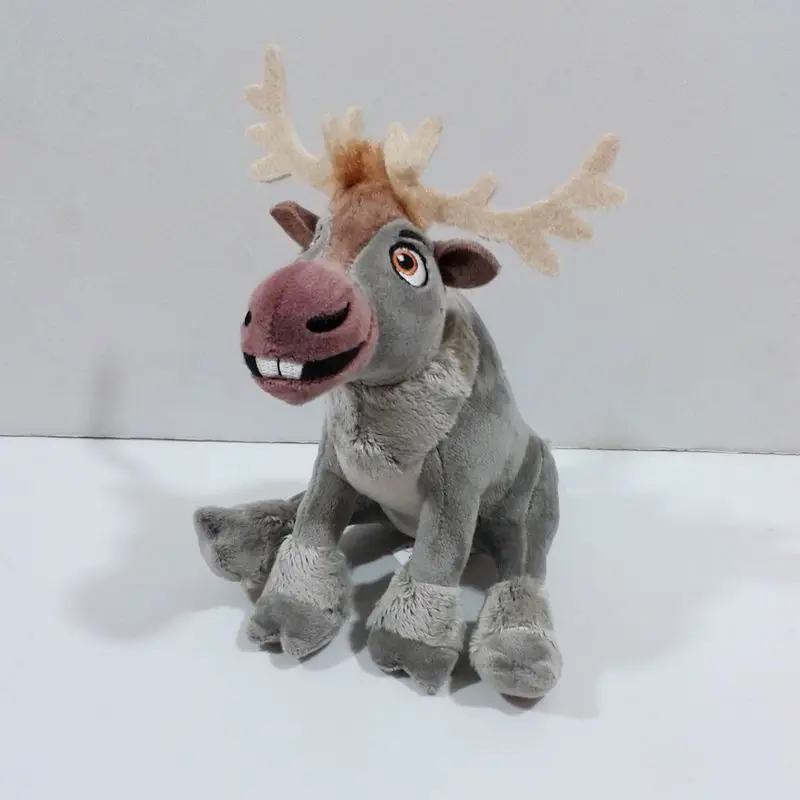Disney Sitting 18Cm Frozen Sven Peluche Farcito Kawaii Christmas Renna Sven Soft Kids Dolls Gifts