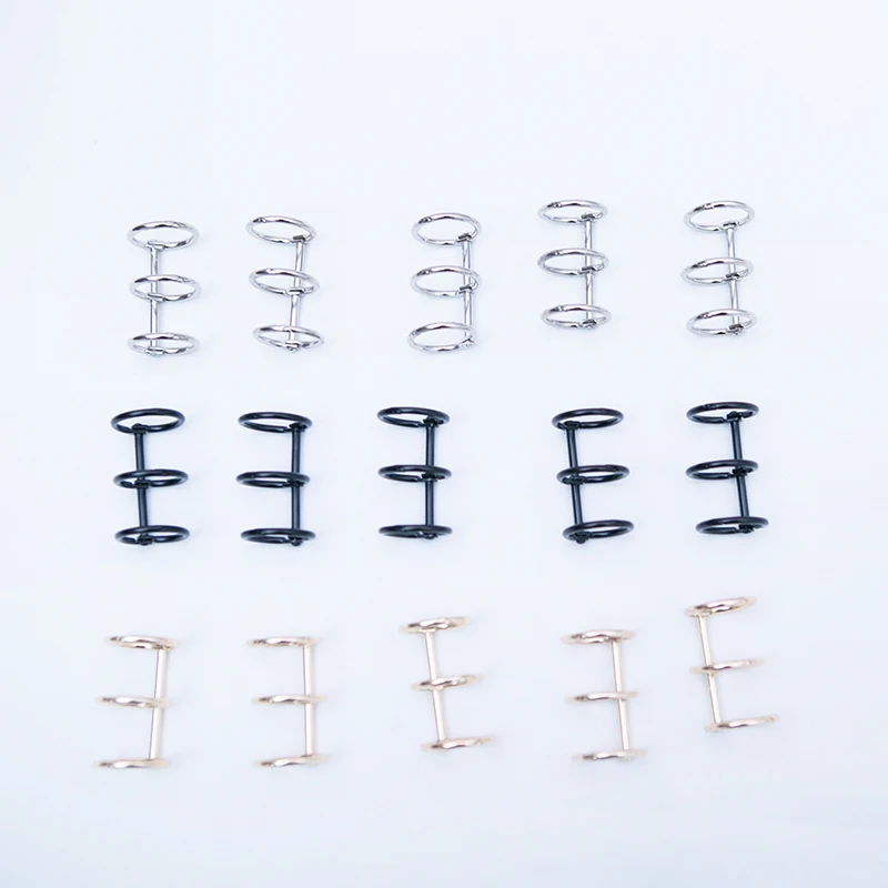 Metal Loose-leaf Iron Split Hinged Rings Scrapbooking Binder Album Calendar Practical Notebook Loose Leaf Binder 3-ring