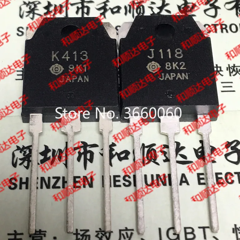 

5pcs/lot K413 J118 To-3p paired Tube