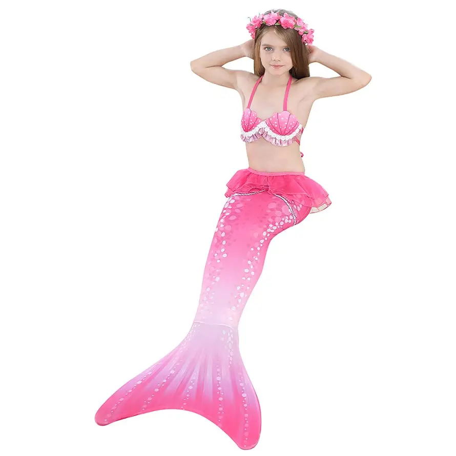 Mermaid Tail Cosplay Costume Swimsuit Set