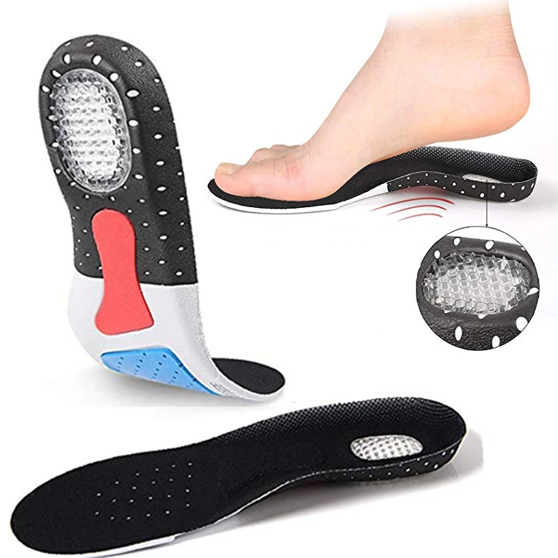 YOHAPPY Unisex Silicon Gel Insoles Foot Care Plantar Fasciitis Heel Spur Running Sport Shock V2 | Красота и здоровье
