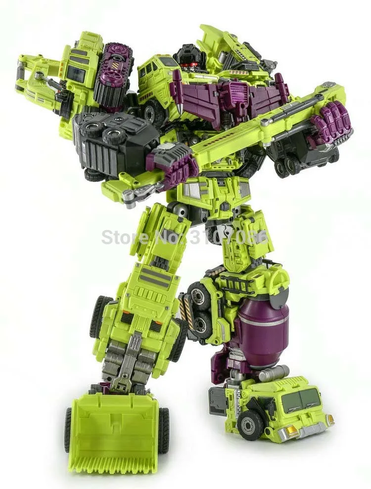 JinBao Разрушитель трансформация G1 GT Oversize 6IN1 Bonecrusher Scrapper Gravity Mixmaster Hook KO фигурка Робот