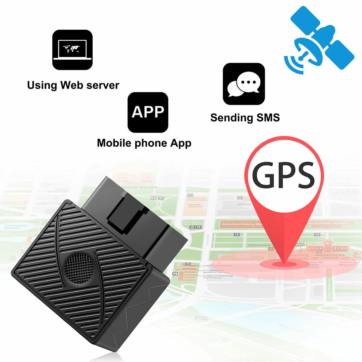 Автомобильный трекер OBD GPS GSM SIM GPRS противоугонные трекеры в реальном времени